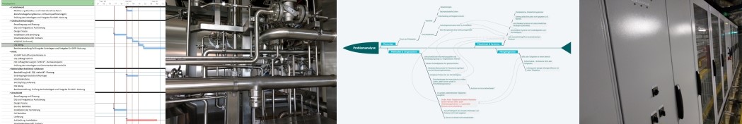 Anlagen, Leitungen, Schaltschränke, EMSR, Lüftung, Prozessbehälter, Fermenter